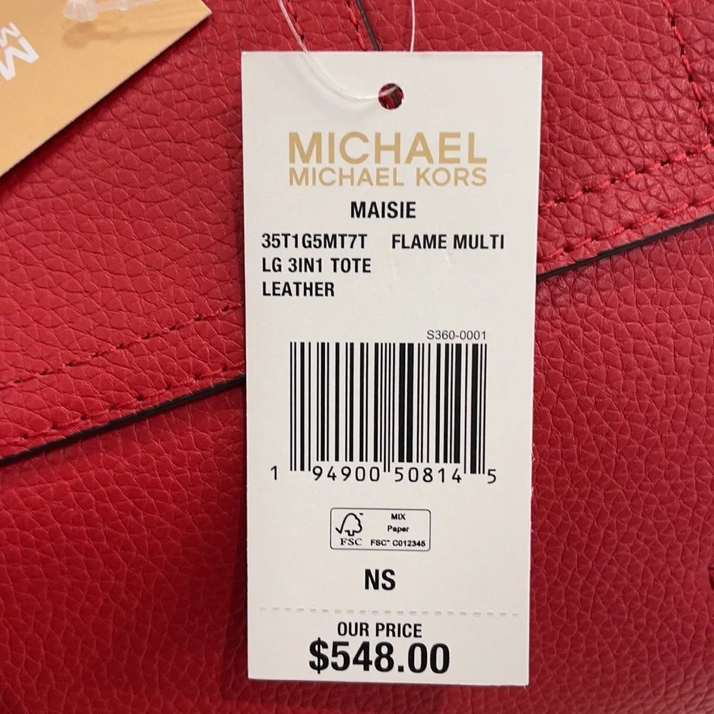 Michael Kors Maisie Large Pebbled Leather 3-in-1 Tote Bag